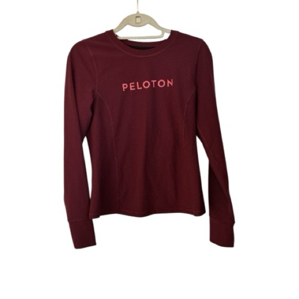 Peloton Burgundy Long Sleeve Performance Top Women’s Large NWT